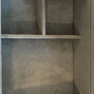 Gray Textured Shelf